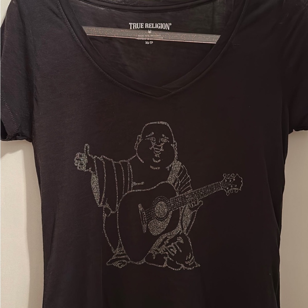 True Religion Sparkly Buddha Tee